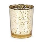 Gold Mercury Glass Votive