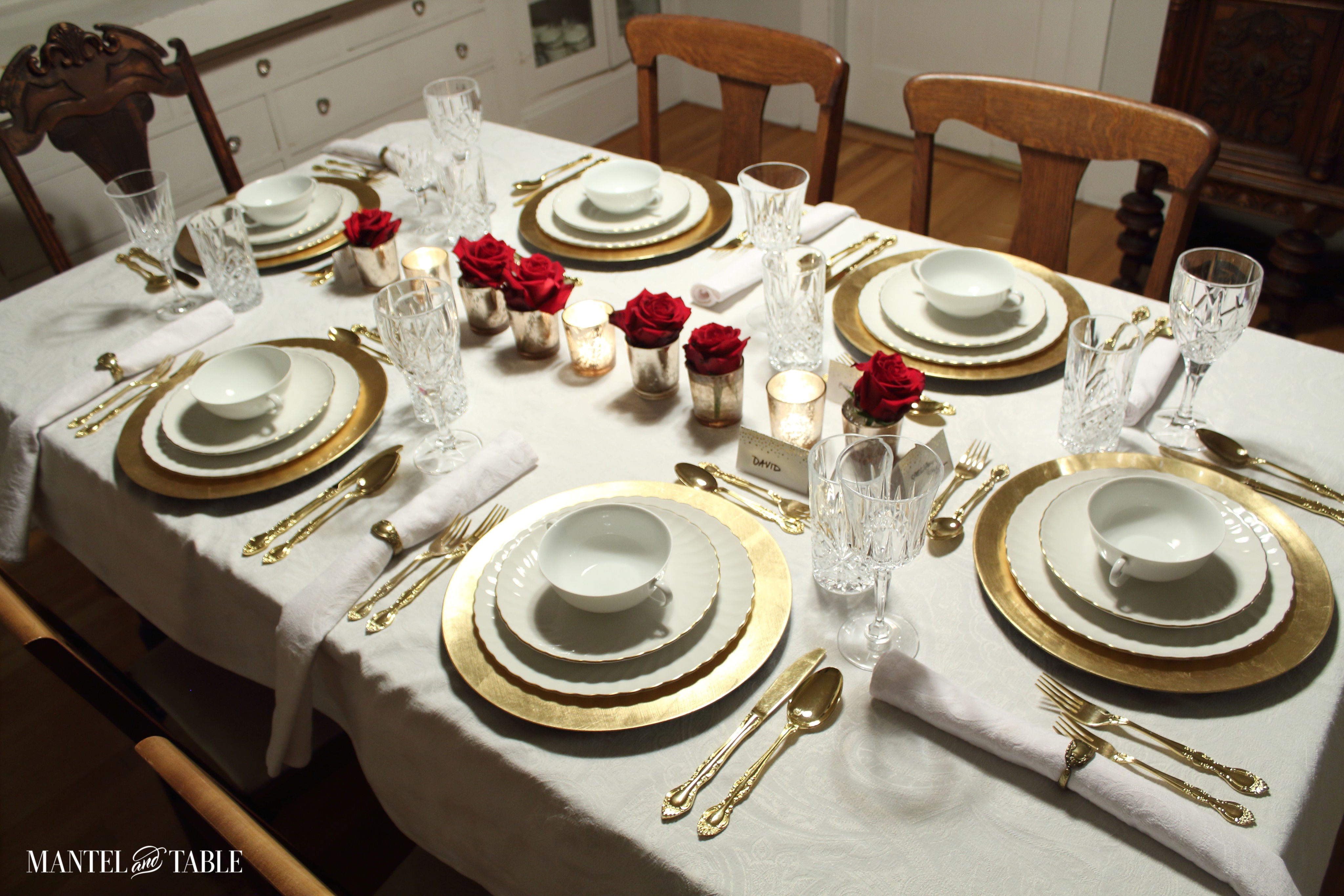 proper dining room table setting