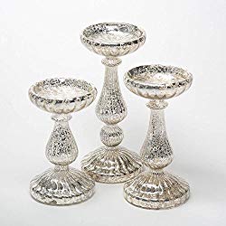 Mercury glass candle holder trio - last minute buys