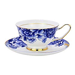 ACOOM Blue & White Peony Teacup