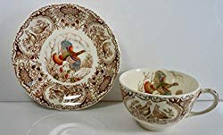 Johnson Brothers Wild Turkeys Native American Teacup & Saucer