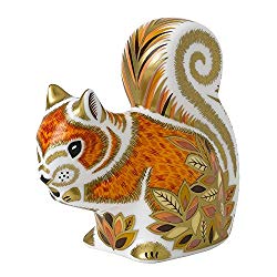 Paperweight - Autumn Squirrel Statuette - Royal Crown Derby Porcelain