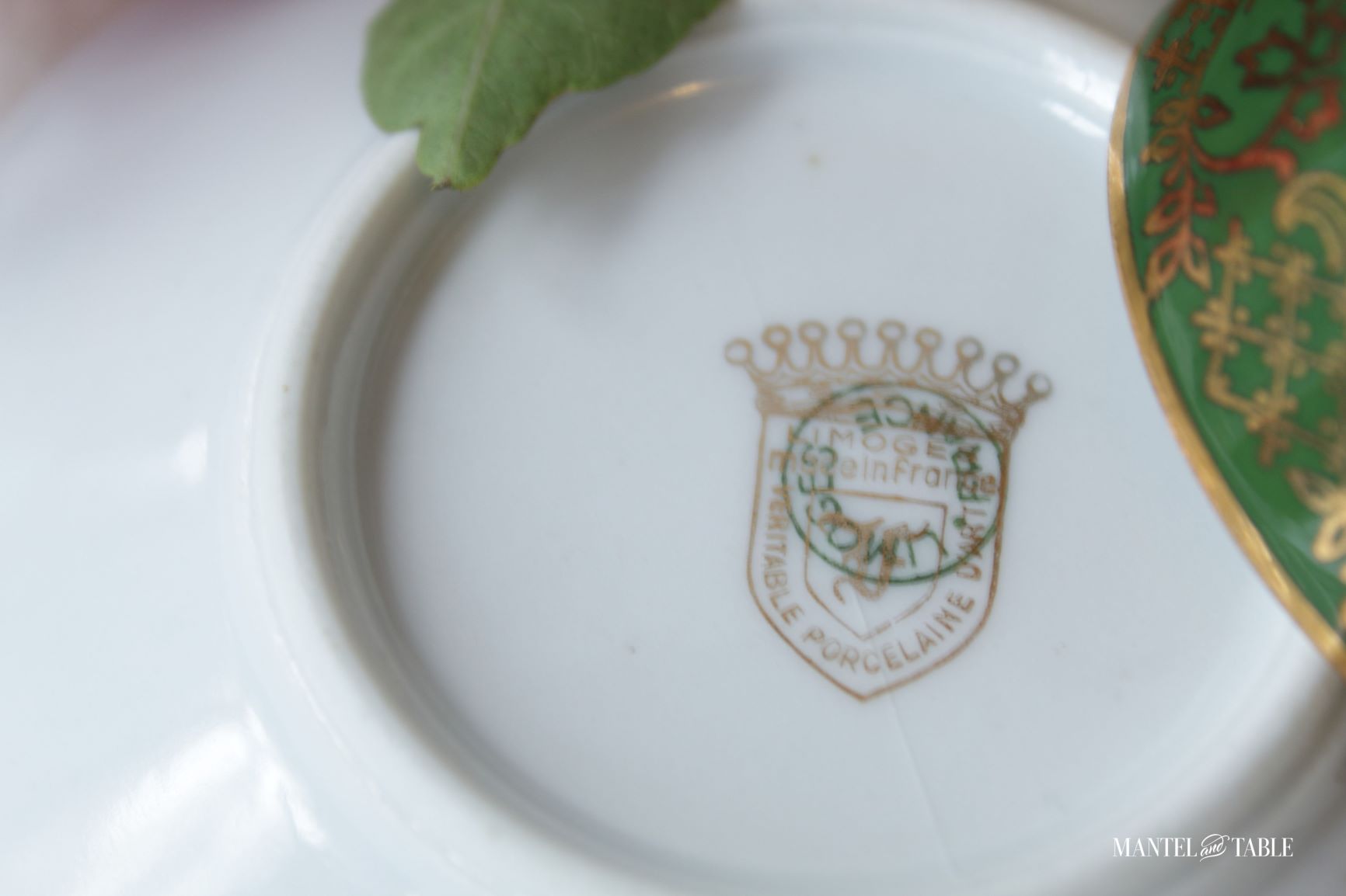 Backstamp on Limoges teacup