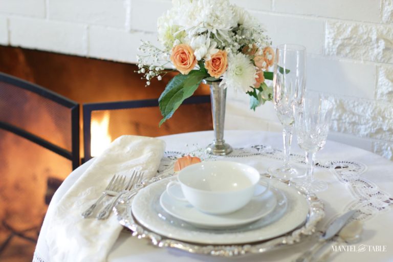 Table Setting for One By The Fire