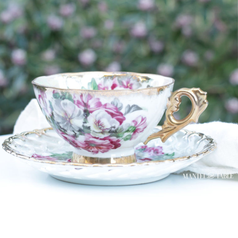 Spring Flowers on a Royal Sealy Teacup