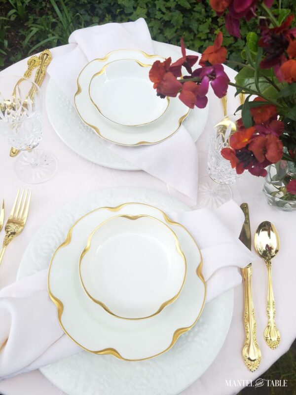 Pink Table Setting Gorgeousness For Spring - Mantel and Table