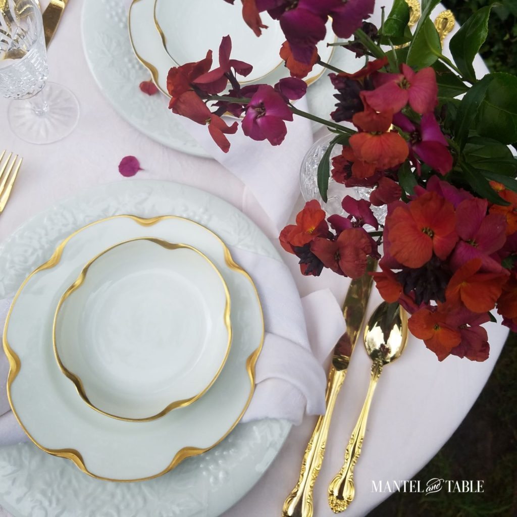 Pink Place Setting Pink Table Setting Gorgeousness For Spring - Mantel and Table