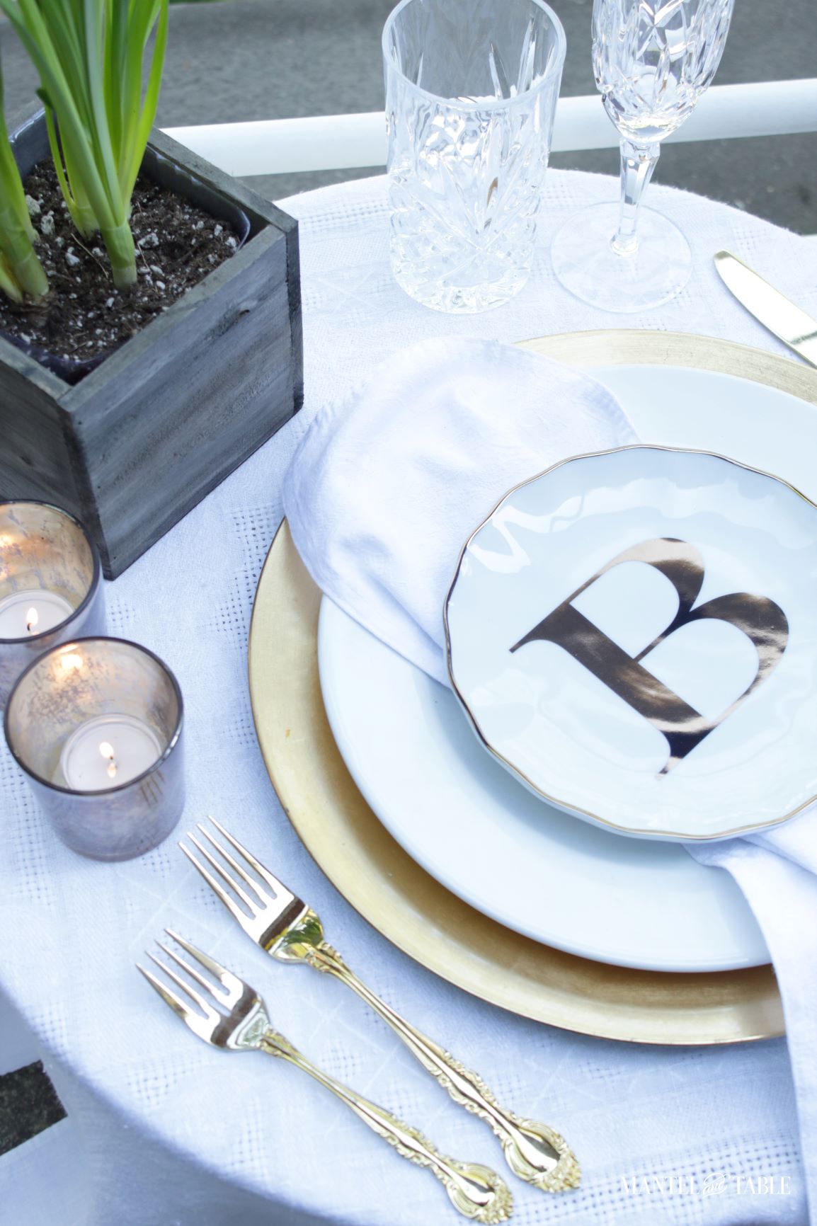 Gold flatware
