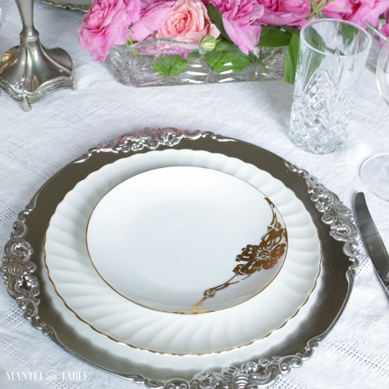 A Silver and Gold Table Setting Gets Playful!