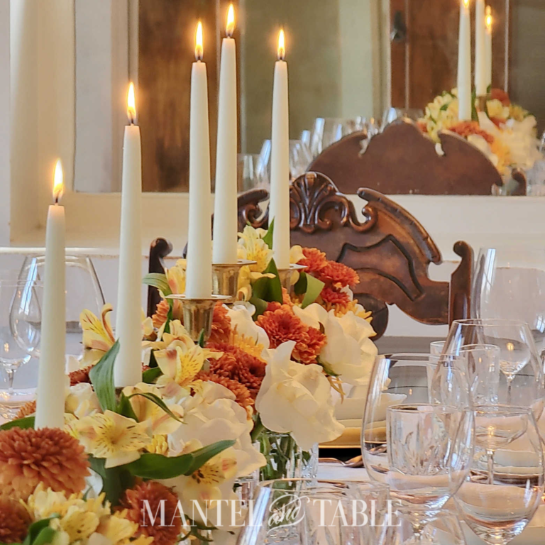 Here’s a Simply Beautiful and Bright Copper Tablescape for Fall