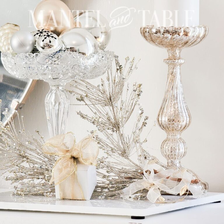 Winter Tray Decor – how to create a beautiful sparkling wonderland