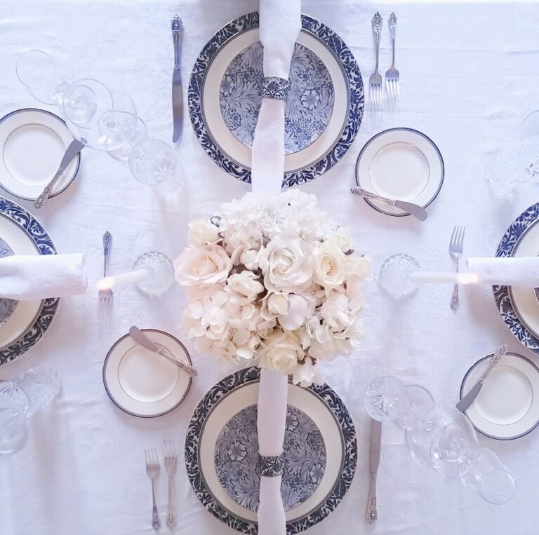 Blue and White China Elegance for your Beautiful Formal Tablescape