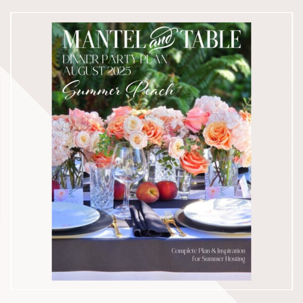 Summer Peach Dinner Party Plan